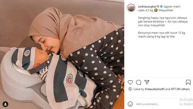 Irwansyah - Zaskia Sungkar (Foto: Instagram/@zaskiasungkar15)