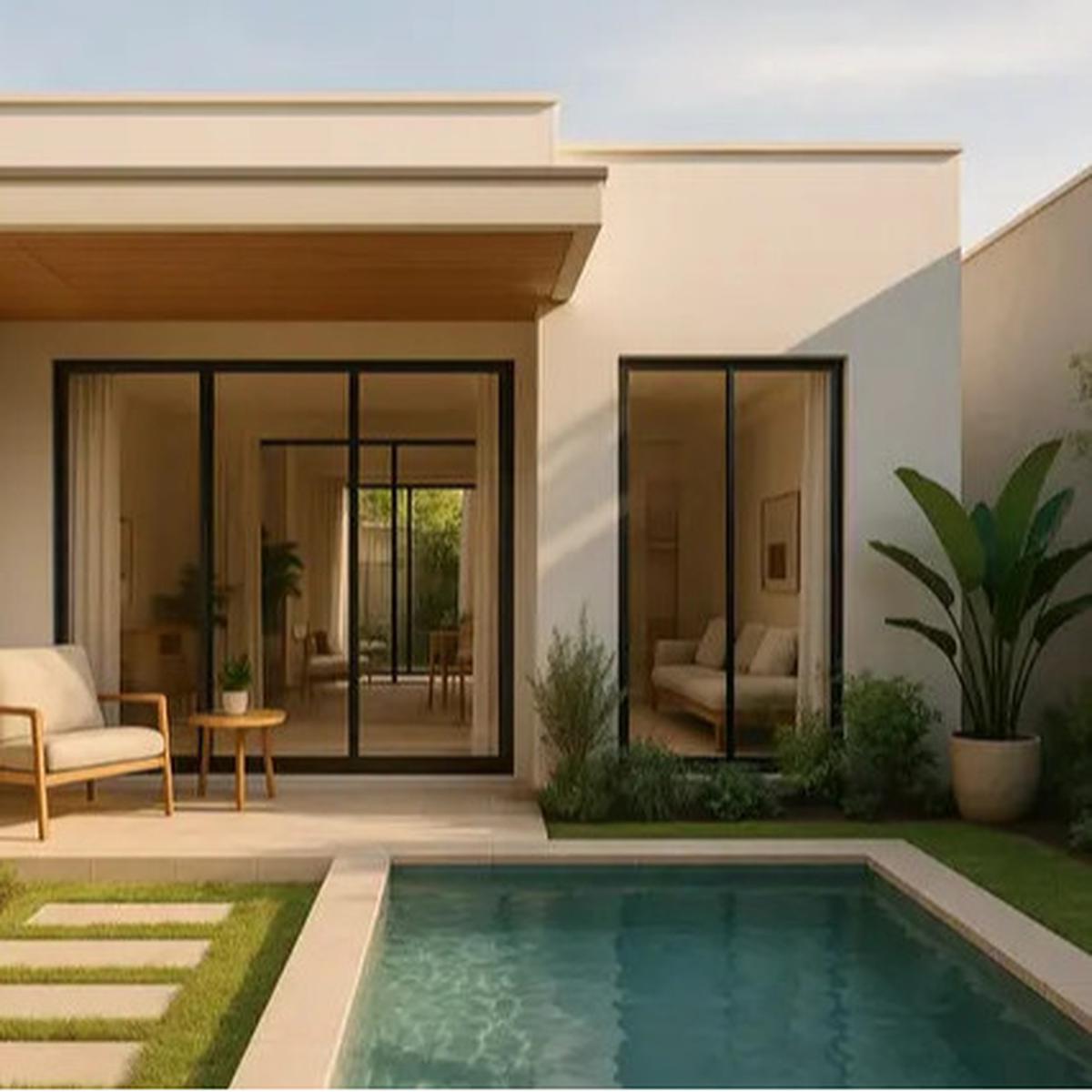 8 Inspirasi Desain Rumah Sederhana 6x8 Meter dengan Teras dan Taman Mini, Referensi Hunian Asri 2025
