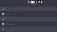 Tangkapan layar CatGPT (Liputan6.com/Giovani Dio Prasasti)