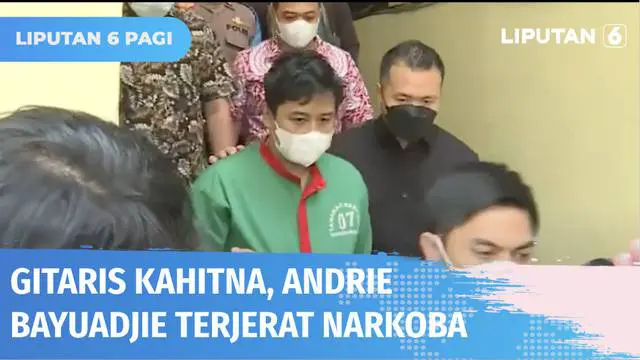 Gitaris grup musik Kahitna, Andrie Bayuajie ditangkap polisi atas kepemilikan obat psikotropika. Polisi temukan 45 butir obat Valdimex Diazepam, yang seharusnya didapatkan dengan resep dokter.