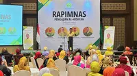 Rapat Pimpinan Nasional (Rapimnas) Organisasi sayap Partai Golkar Pengajian Al Hidayah di di Hotel Sultan, Jakarta. (Liputan6.com/Nanda Perdana Putra)