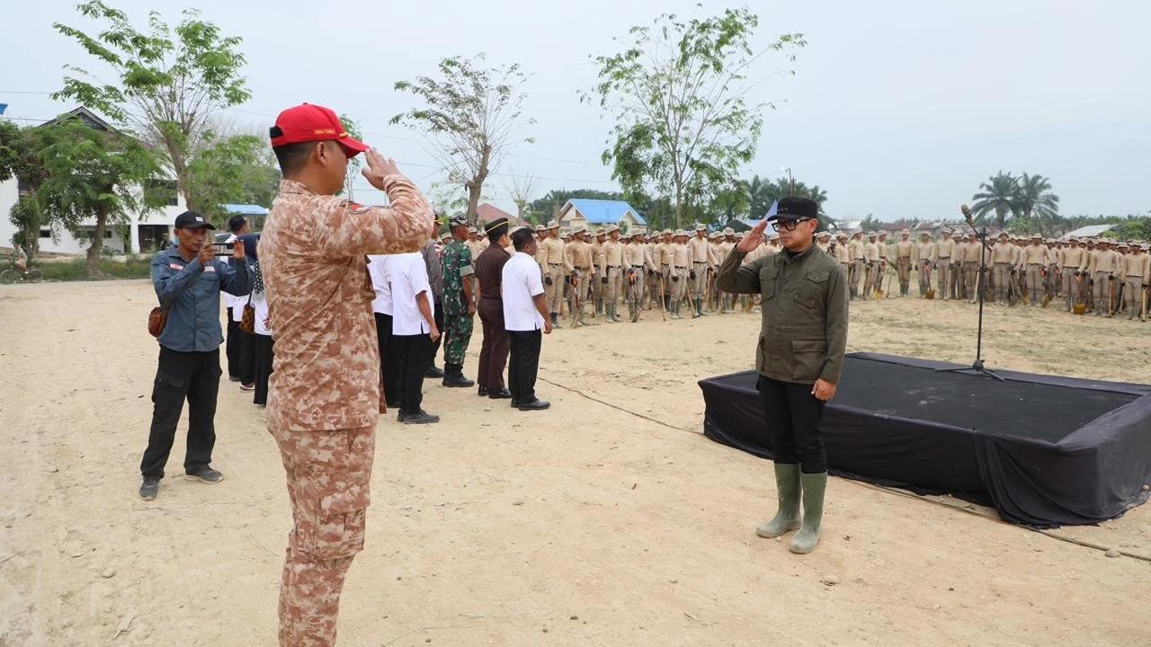 Wamendagri Bima Arya Sugiarto jadi pembina apel penerimaan Satuan Praja Pratama (praja tingkat satu) di Aceh Tamiang