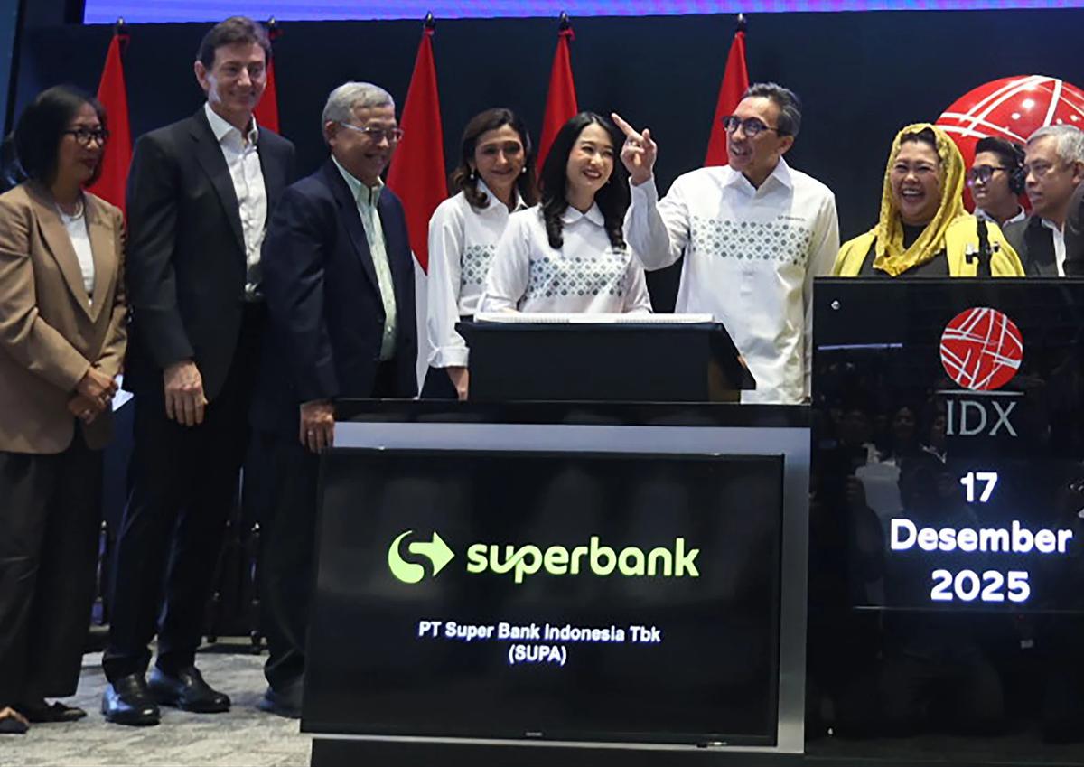 FOTO: Superbank Resmi Melantai di Bursa Efek Indonesia