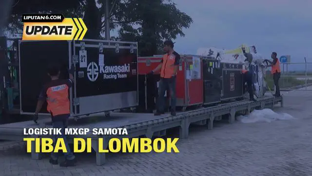 Logistik event Motocross Grand Prix (MXGP) Samota tiba di Bandara Internasional Lombok, Sabtu (18/6/2022) pukul 16.20 Wita. Sebanyak 14 ton sparepart serta motor milik rider MXGP diangkut menggunakan pesawat Charter Black Stone Airlines dari Bandara ...