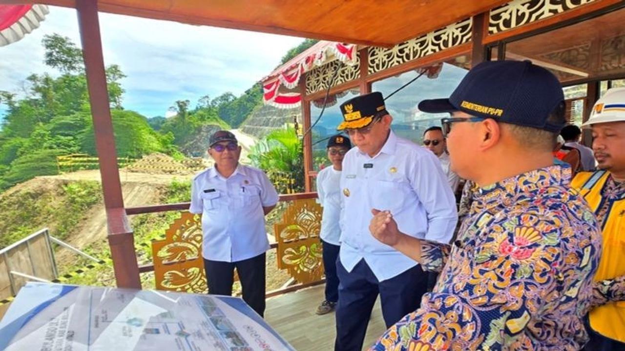 Gubernur Gorontalo Pastikan Progres Pembangunan Bendungan Bulango Ulu Capai 90 Persen