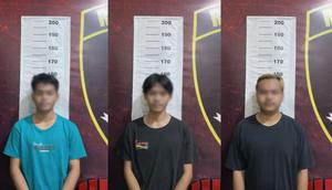 Tiga tersangka pemerkosaan remaja perempuan berkebutuhan khusus di Kota Metro, Lampung diringkus polisi. (Dok. Istimewa).