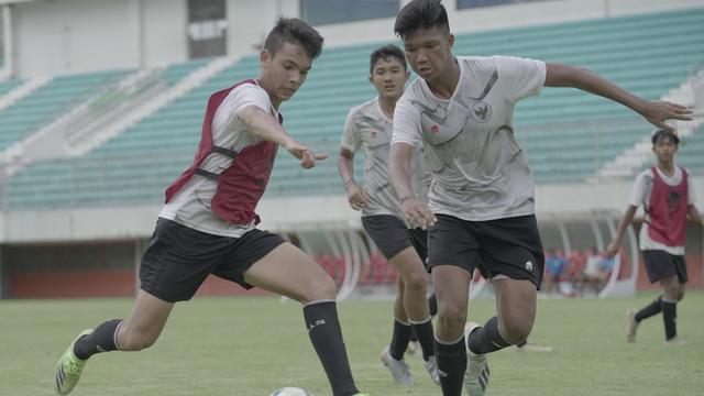 Timnas Indonesia U-16 melakukan pemusatan latihan di Sleman, Yogyakarta.
