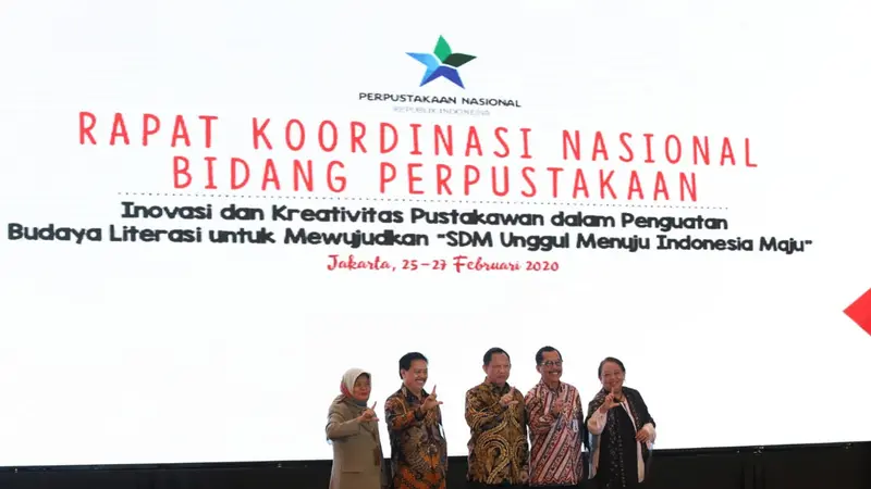 Foto Bersama Rakornas Perpustakaan Nasional 2020