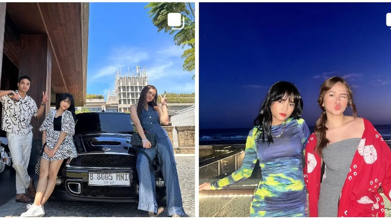 Fuji dan Rebecca Klopper tampil kompak saat di Bali (Foto: Instagram fuji_an)