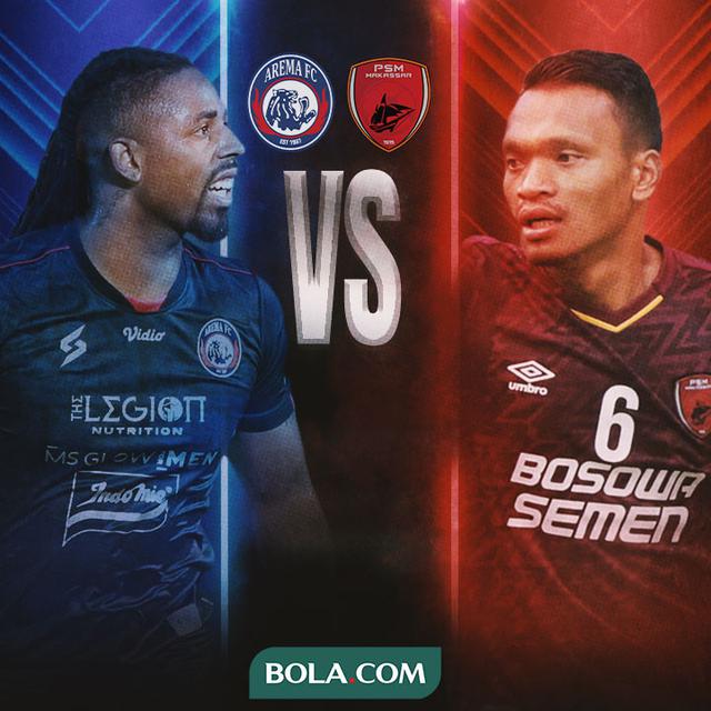 BRI Liga 1 - Duel Striker Ganas Arema FC Vs PSM Makassar