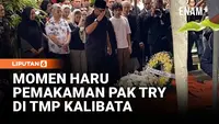 Penuh Haru, Prabowo Pimpin Pemakaman Wapres ke 6 Try Sutrisno di TMP Kalibata