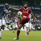 Mohamed Salah tambah pundi gol tapi Liverpool tertahan lawan West Bromwich Albion (Nigel French/PA via AP)