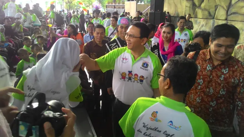  Ahok Semringah Lihat Aksi Disabilitas di Hari Anak Nasional