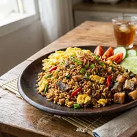 Resep Nasi Goreng Ikan Asin Jambal dengan Telur Orak-Arik/AI Generated