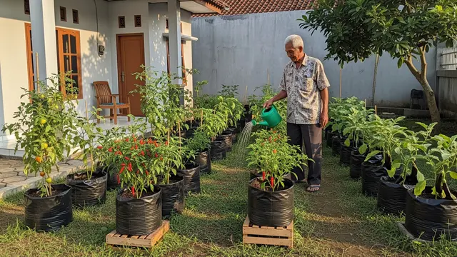 Kebun Sayur Sederhana untuk Lansia 60 Tahun yang Tidak Capek