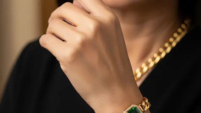 Model Gelang Aksen Permata buat Ibu 50 Tahun (AI)