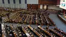 Anggota dewan mengikuti rapat paripurna terakhir untuk masa kepemimpinan periode 2014-2019 di Jakarta, Senin (30/9/2019). DPR periode 2014-2019 telah mengesahkan 91 RUU. (Liputan6.com/JohanTallo)