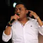 Penyanyi campursari Didi Kempot ketika konser di Balai Kota Solo.(Liputan6.com/Fajar Abrori)