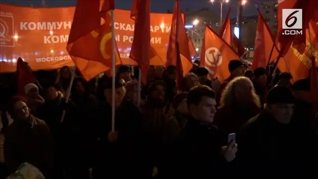 Sejumlah negara bekas komunis memperingati 100 tahun revolusi Bolshevik.