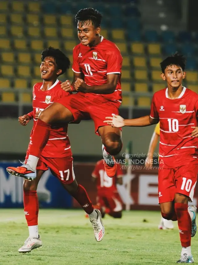 Timnas Indonesia U-17 melawan Malaysia U-17 di Stadion Manahan, Solo, Sabtu (4/7/2026). (Doc PSSI)