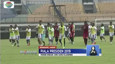 Menjelang babak akhir penyisihan terakhir Grup A Piala Presiden 2019, Persebaya Surabaya dan Pesib Bandung tampil maksimal untuk menang.
