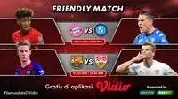 Link Live Streaming Pertandingan Pramusim Bayern Munich dan Barcelona di Vidio, Sabtu 31 Juli 2021. (Sumber : dok. vidio.com)