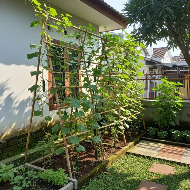 Trik Agar Kebun Mentimun Tidak Mudah Busuk Saat Musim Hujan, Jaga Panen Optimal