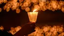 Kota Surabaya ditunjuk sebagai tuan rumah perayaan Natal Nasional 2023 pada Rabu, 27 Desember 2023. Gereja Bethany di Jalan Nginden Intan Timur I menjadi lokasi perayaannya. (Juni KRISWANTO/AFP)