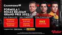 Saksikan Live Streaming F1 GP Belgia 2022 di Vidio Pekan Ini, 26-28 Agustus 2022. (Sumber : dok. vidio.com)