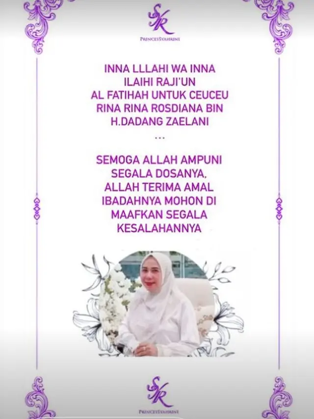 Syahrini Berduka Kakaknya Meninggal Dunia