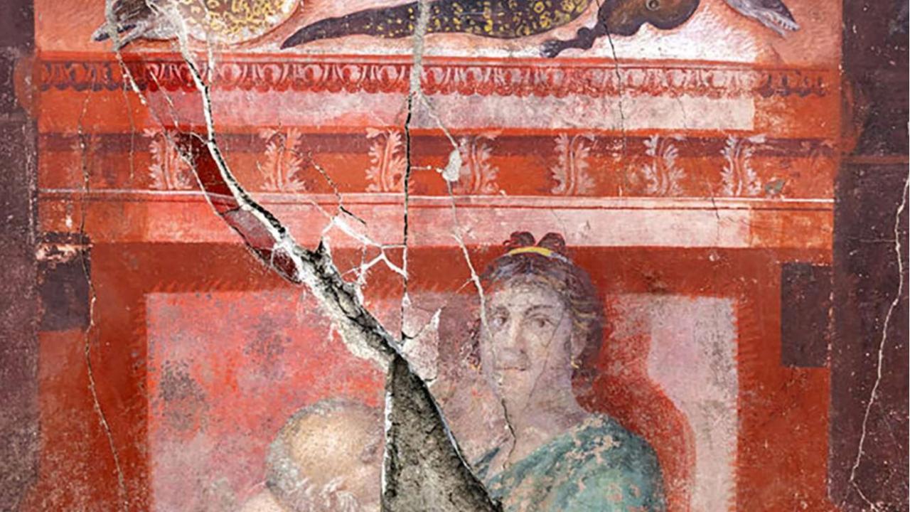 Penemuan lukisan dinding langka di Pompeii