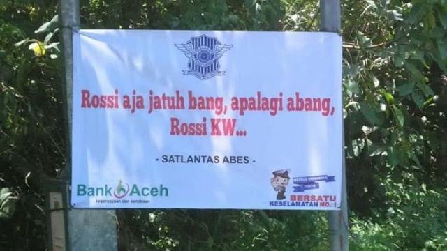 Jelang Mudik Lebaran, Ini Spanduk Lucu Supaya Hati-hati di Jalan