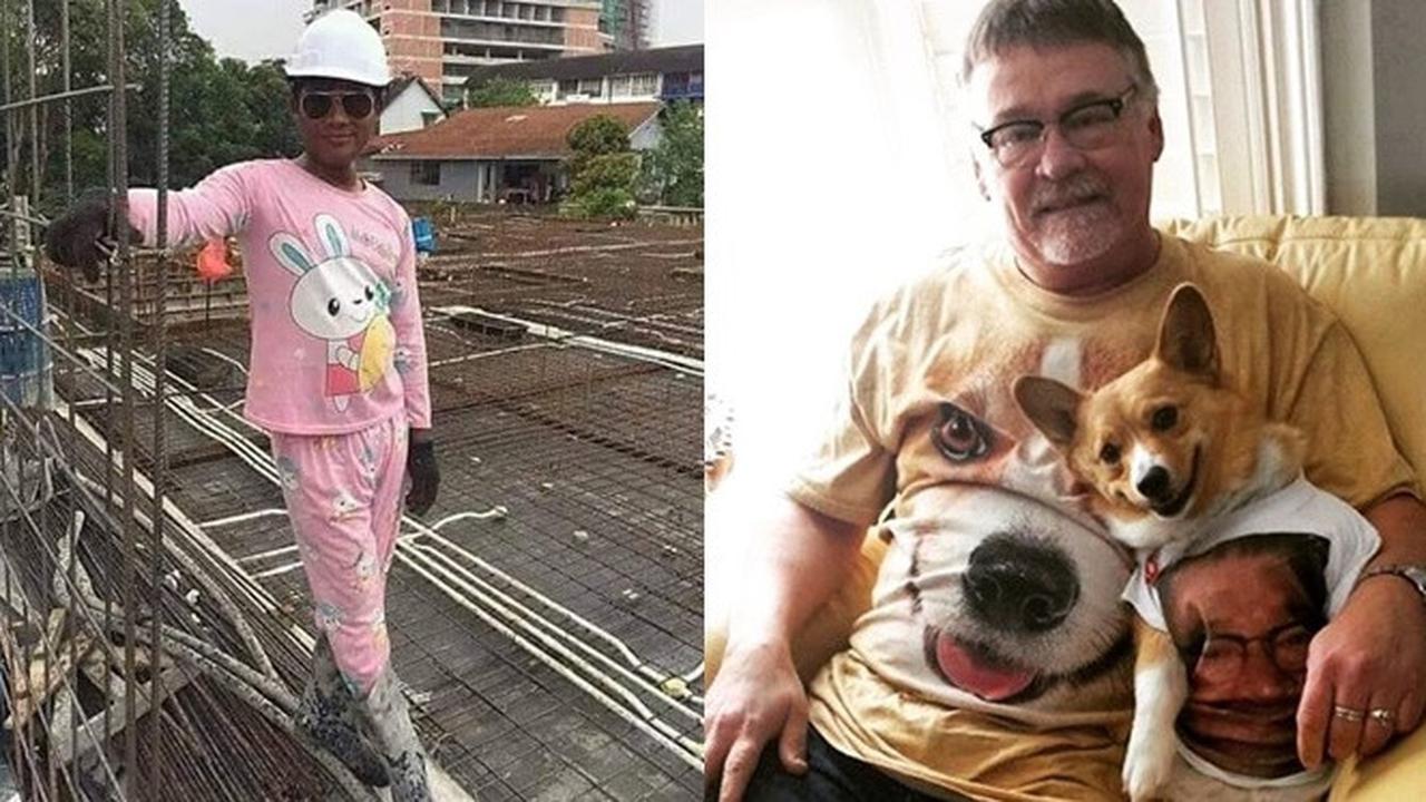 6 Gaya Bapak-Bapak Pakai Baju Nyeleneh Ini Bikin Ngelus Dada