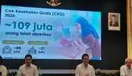 CKG Tembus 109 Juta Orang, 4 Masalah Kesehatan Ini Jadi Fokus Penanganan