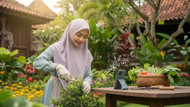 Rekomendasi Lagu Religi Temani Ngabuburit Sambil Berkebun, Ngurus Tanaman Makin Syahdu