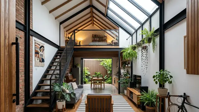 Desain Rumah Inovatif untuk Kavling Kecil dan Memanjang/AI Generated