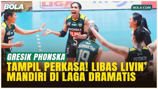 Drama Lima Set, Gresik Phonska Plus Tak Terkalahkan Sukses Kunci Juara Putaran Pertama