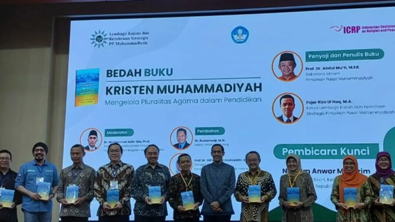 Bedak buku Kristen Muhammadiyah: Mengelola Pluralitas Agama dalam Pendidikan. (Foto: muhammadiyah.or.id)