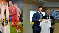 Luka Jovic saat diperkenalkan Real Madrid (AFP)