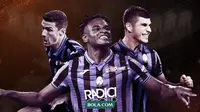 Pemain andalan Atalanta: Robin Gosens, Duvan Zapata dan Ruslan Malinovskyi. (Bola.com/Dody Iryawan)