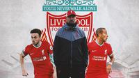 Liverpool - Diogo Jota, Jurgen Klopp, Thiago Alcantara (Bola.com/Adreanus Titus)