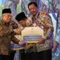 Penjabat (Pj) Gubernur Jawa Tengah, Nana Sudjana pada acara Rakornas Percepatan Penurunan Stunting di Hotel Grand Sahid Jaya Jakarta pada Selasa, 4 September 2024. (Foto: Istimewa)