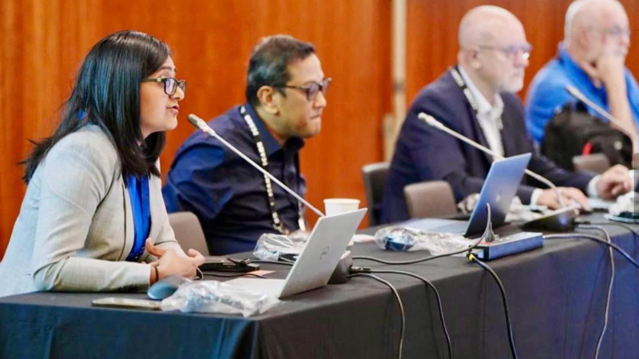 Ery Punta Hendraswara, sekretaris Pandi menyampaikan paparan tentang abuse DNS (domain name services) di aidang ICANN