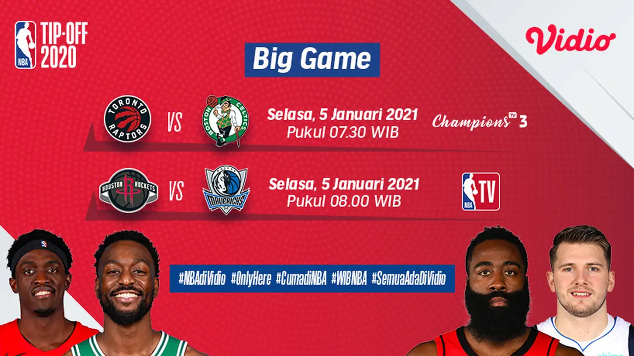 Jadwal big game NBA di Vidio
