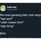 5 Cuitan Percuma Ganteng Ala Netizen Ini Bikin Senyum Geli (sumber: twitter.com/skhdijah)