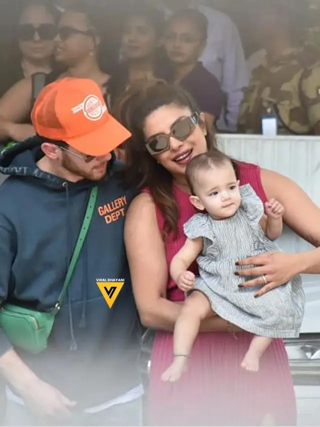 Potret Priyanka Chopra, Nick Jonas dan putri mereka Malti saat berada di India. (Foto: Instagram/viralbhayani)