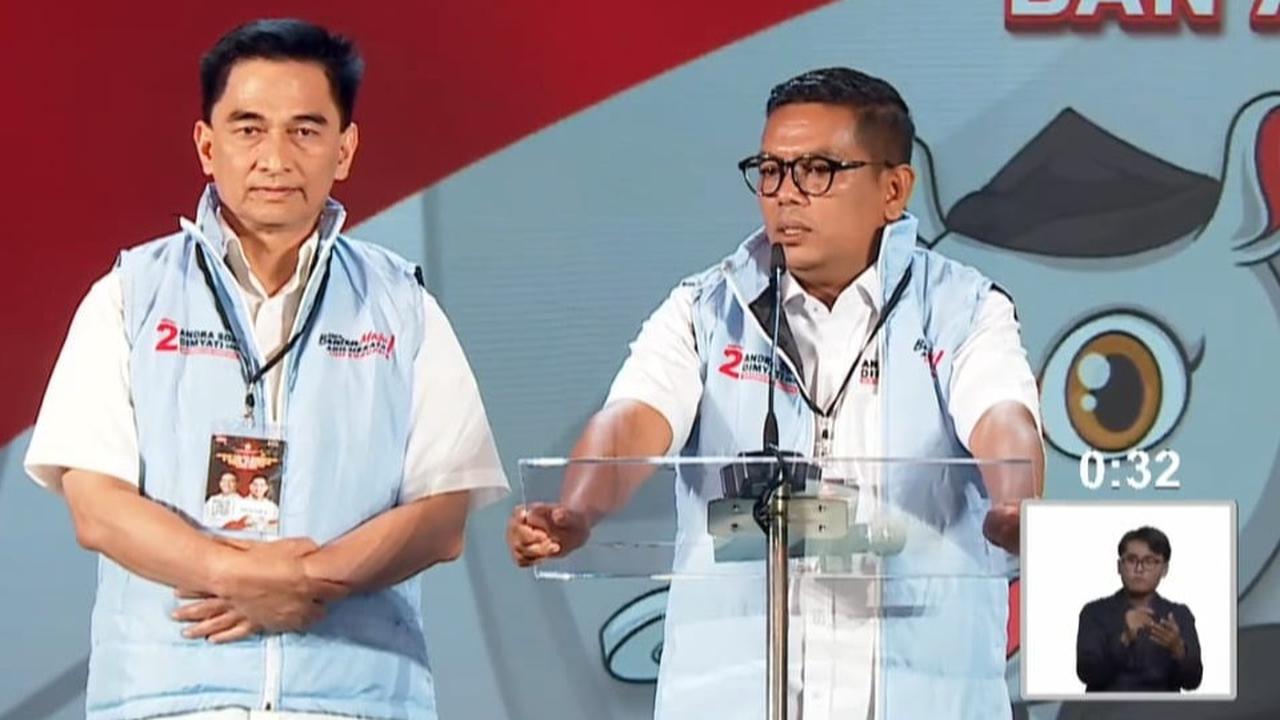 Debat Pilkada Banten, Andra Soni Pamer Program Banten Cerdas dan Sekolah Gratis untuk Semua