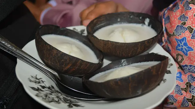 Kue mangkuak saya khas Ranah Minang. (Liputan6.com/ Novia Harlina)