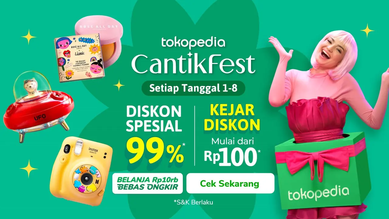 Cuma di Cantik Fest, Semua Kebutuhan Perempuan Bisa Kamu Borong Mulai dari Rp100 Aja Lho