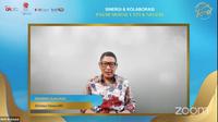 Direktur Utama BEI Inarno Djajadi dalam acara sinergi dan kolaborasi pasar modal untuk negeri, Rabu (14/12/2021) (Foto: tangkapan layar/Pipit I.R)